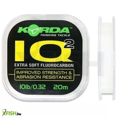 Korda IQ2 Extra Soft Fluorocarbon Előkezsinór 10Lb 20M 0,32mm