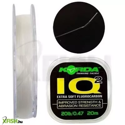 Korda IQ2 Extra Soft Fluorocarbon Előkezsinór 20Lb 20M 0,47mm