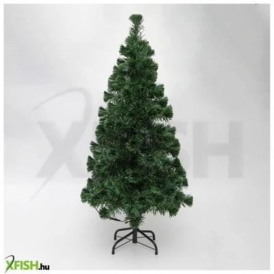 Dekorációs termékek home kix120led led-es műfenyő, 120 cm, optikai szálas, folyamatos színváltás, műanyag talp, hálózati tápellátás, beltéri kivitel