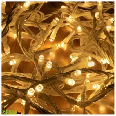 Dekorációs termékek home kkl 500f/ww led-es sziporkázó fényfüzér, 50 M / 500 db sziporkázó melegfehér led, fehér vezeték, hálózati adapter, kül- és beltéri kivitel