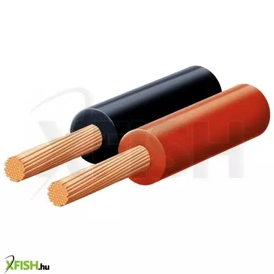 Use sal kls 0,5 hangszóróvezeték, piros-fekete, 2 X 0,5 mm2, 0,15 mm elemi szál, 100 m/ tekercs