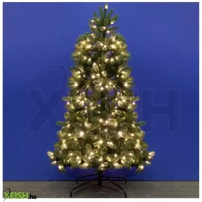 Dekorációs termékek home kmf 6/240 műfenyő beépített világítással, 650 db led, 240 cm magasság, 134 cm átmérő, talpkapcsoló, 4 funkció