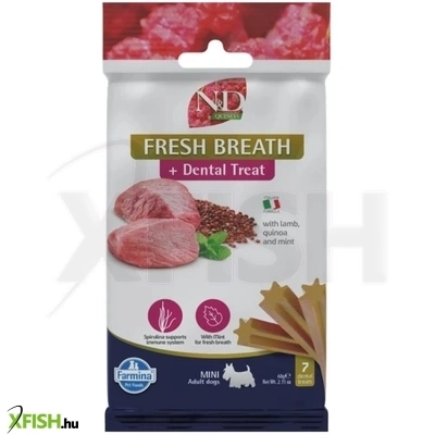 n d quinoa dog jutalomfalat fresh breath adult mini friss lehelet 60g