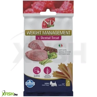 N d Quinoa Dog Jutalomfalat Dental Weight Man Lamb Adult Mini 60g