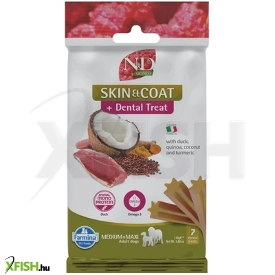 N d Quinoa Dog Jutalomfalat Skin Coat Duck Adult Med Max 100g