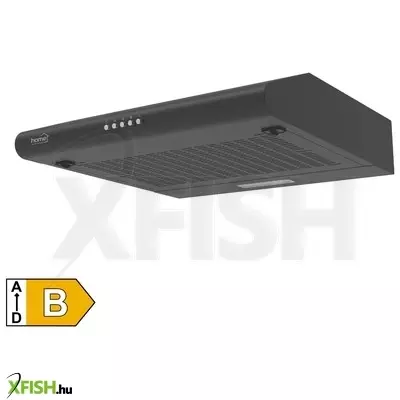 Home kpe 5019b konyhai páraelszívó storm, három sebességfokozat, légszállítás 190 m3/h, 38 w, 50 cm, fekete