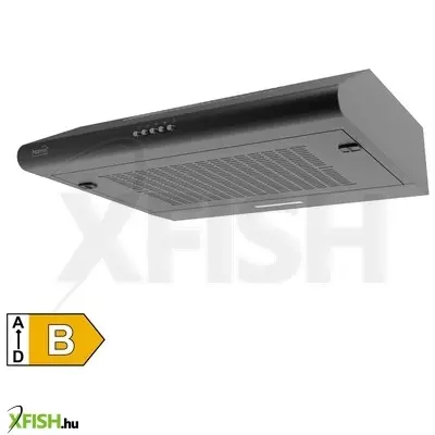 Home kpe 6020b konyhai páraelszívó tornado, három sebességfokozat, légszállítás 200 m3/h, 38 w, 60 cm, fekete