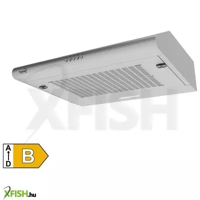 Home kpe 6020s konyhai páraelszívó tornado, három sebességfokozat, légszállítás 200 m3/h, 38 w, 60 cm, rozsdamentes acél