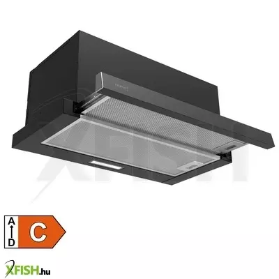 Home kpe 6044b konyhai páraelszívó twister, két sebességfokozat, légszállítás 440 m3/h, 105 w, fekete,