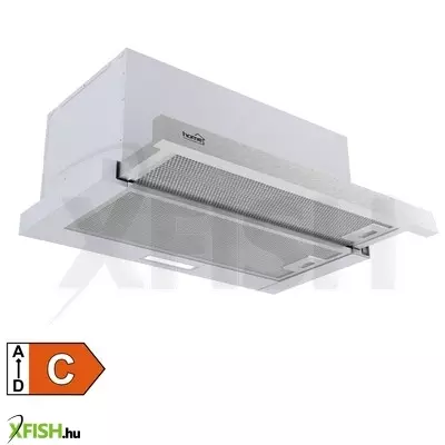 Home kpe 6044s konyhai páraelszívó twister, két sebességfokozat, légszállítás 440 m3/h, 105 w, rozsdamentes acél panel + szürke test