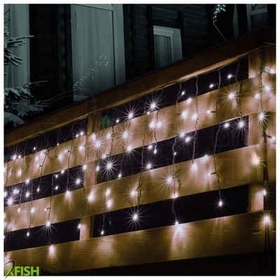 Dekorációs termékek home ksf 100/wh led-es sorolható fényfüggöny, kül- és beltéri kivitel, 100 db hidegfehér led, 2 méter
