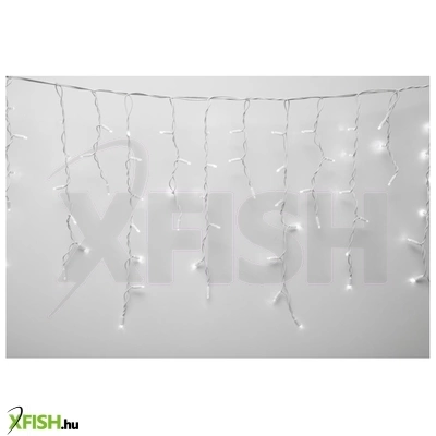 Dekorációs termékek home ksfw200ww sorolható fényfüggöny, 4 méter, 200db melegfehér led, fehér vezeték, kül- és beltéri kivitel
