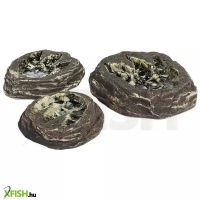 Ksz kerámia kerámia tálka hüllőknek, rágcsálóknak - dinó lábnyomos (25x4,5cm)