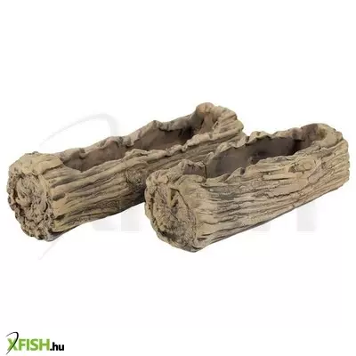 Ksz kerámia kerámia növényültető edény fatörzs mintás - L