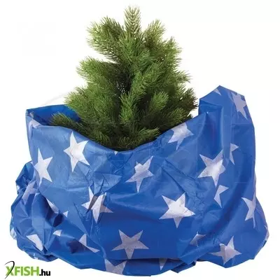 Dekorációs termékek home kt 250/bl karácsonyfa takaró, kék alap, ezüst csillagok, fleece, beltéri