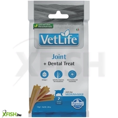 Vet Life Natural Diet Dog Jutalomfalat Joint Adult Medium 100g