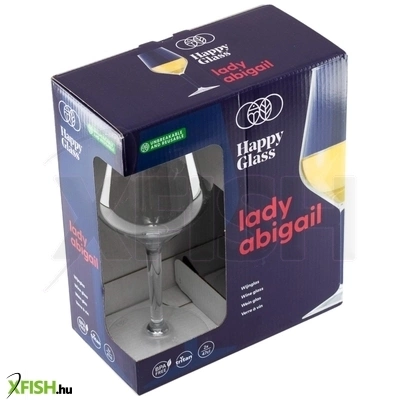 Örökpohár happyglass lady abigail törhetetlen borospohár, 47 cl, bpa mentes, élelmiszeripari minőség, 2 db / szett