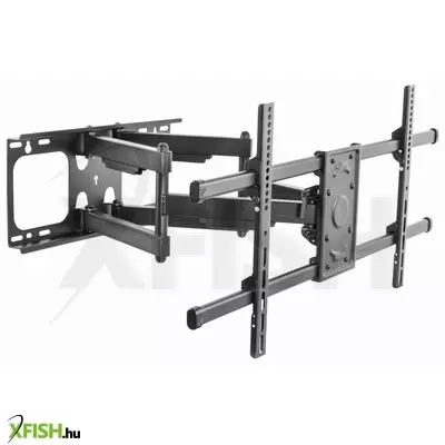 home lcdh 31 lcd/led tv fali tartó, 37” - 90” képernyőméretig, max. 75 kg teherbírás, teljesen mozgatható, fali rögzítő elemek tartozékok