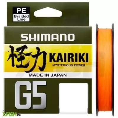 Shimano Line Kairiki G5 Fonott Zsinór Narancssárga 100m 0,13mm 4,1Kg