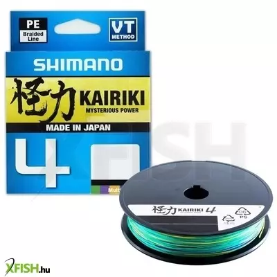 Shimano Line Kairiki 4 Fonott Zsinór Multi Color 300m 0,06mm 4,4Kg