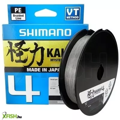 Shimano Line Kairiki 4 Fonott Zsinór Szürke 300m 0,315mm 29,9Kg