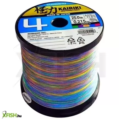 Shimano Line Kairiki X4 Fonott Zsinór 3000m 0.28mm 26kg