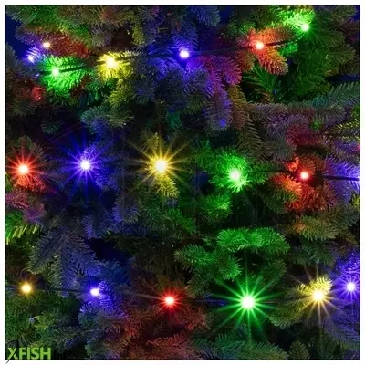 Dekorációs termékek home led158dm dot led-es fényfüzér, kül- és beltéri kivitel, 150 db színes led, 8 világítási mód, 15 M füzérhossz