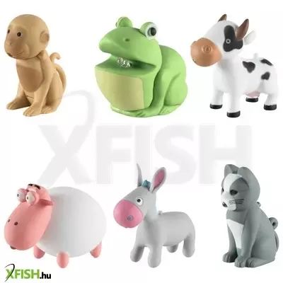 Home kids LED animals állatfigurás kulcstartó, műanyag, hang- és fényhatás, 12 db