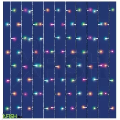 Dekorációs termékek isparkle leds120cv led-es fényfüggöny, 1,5x2 M / 120 db rgb led, applikációval vezérelhető, smart, kül- és beltéri kivitel