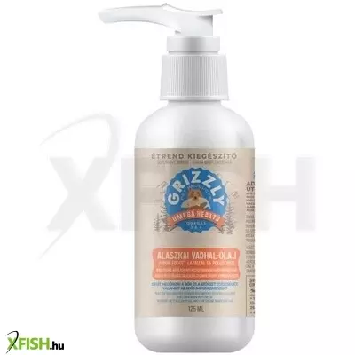 Grizzly Plus Lazac- és Tőkehalolaj 125ml Kistestű Kutyáknak És Macskáknak