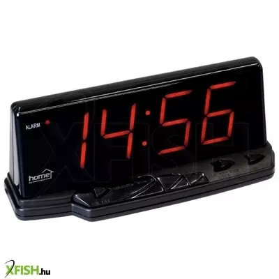 Home ltc 02 digitális LED ébresztőóra, 46 mm magas időkijelzés, állítható fényerő, ébresztés sípolással, szundifunkcióval, elemes vagy hálózati tápellátás