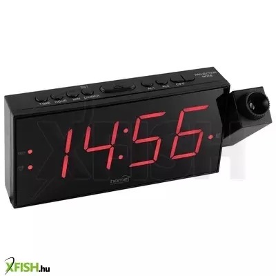 Home ltcp 01 digitális, LED ébresztőóra projektorral, 24 órás folyamatos időkivetítés, háromféle fényerősség, elemes vagy hálózati tápellátás