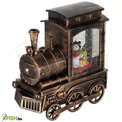 Dekorációs termékek home ltn 14 lámpás vízkeveréssel, csillámokkal, mozdony, led, kapcsolható, 3 funkció, műanyag, beltéri