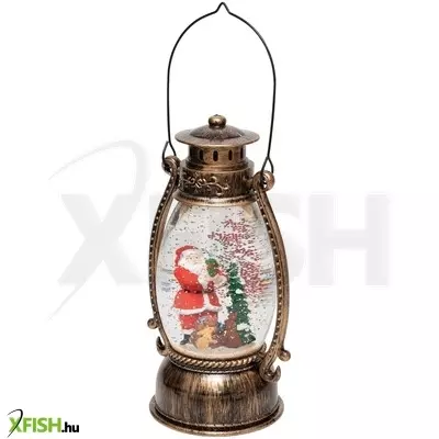 Dekorációs termékek home ltn 15 lámpás vízkeveréssel, csillámokkal, viharlámpa, led, kapcsolható, műanyag, beltéri