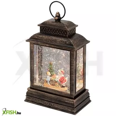 Dekorációs termékek home ltn 16 lámpás vízkeveréssel, csillámokkal, mikulás, led, kapcsolható, 3 funkció, műanyag, beltéri