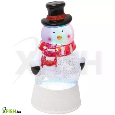 Dekorációs termékek home ltn 18 lámpás vízkeveréssel, csillámokkal, hóember, led, kapcsolható, 3 funkció, beltéri