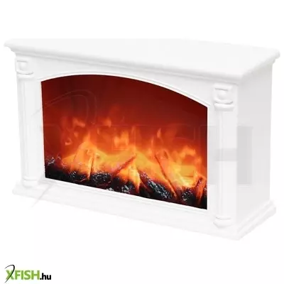 Home ltn 33 fp elemes látványkandalló, üveg előlap, fehér műanyag ház