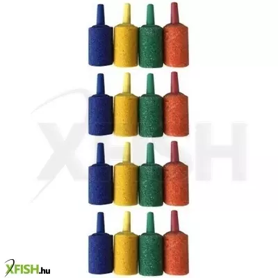 egyéb vegyes habkő levegőporlasztó készlet akváriumba - henger színes 25mm (24db)