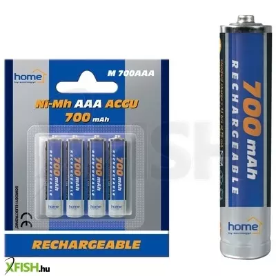 Home M 700aaa akkumulátor aaa, nimh akkumulátor, mini ceruza, 1,2v 700 mah kapacitás, 4 db/csomag