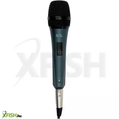 Sal M 8 kézi mikrofon, dinamikus mikrofon, kardioid iránykarakterisztika, fém xlr csatlakozódugó és kábel