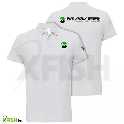 Maver Passion Galléros Horgász Póló Fehér Xxxl