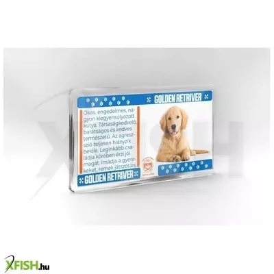 Neked vettem kutyás hűtőmágnes 11*6cm - golden retriever