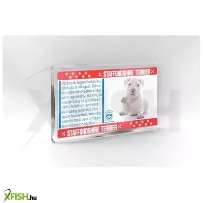 Neked vettem kutyás hűtőmágnes 11*6cm - staffordshire terrier