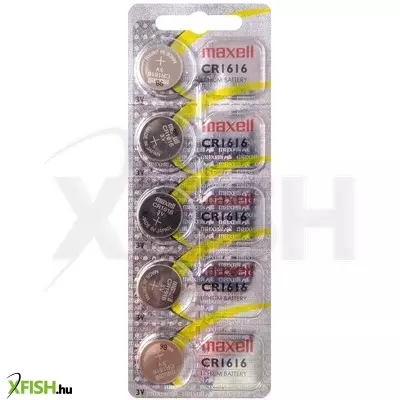 Maxell cr1616 gombelem, lítium, 3v, 5 db/csomag