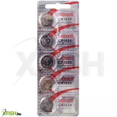 maxell cr1620 gombelem, lítium, 3v, 5 db/csomag