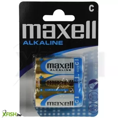 Maxell lr14 c elem, alkáli, baby, 1,5v, 2 db/csomag