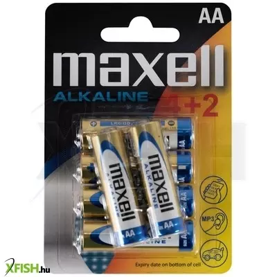 Maxell lr6 4+2 aa elem, alkáli, ceruza, 1,5v, 6 db/csomag