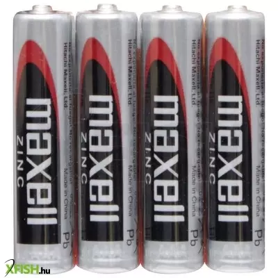 Maxell r03 aaa elem, féltartós, mini ceruza, 1,5v, 4 db/csomag