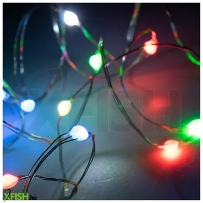 Dekorációs termékek home ml 112 rgb micro led-es fényfüzér, 10 M / 100 db rgb micro led, 12 fényprogram, távirányító, USB csatlakozó, kül- és beltéri kivitel