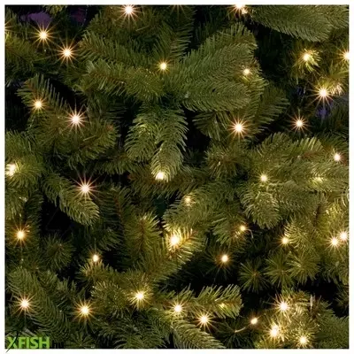 Dekorációs termékek home ml 250g/ww micro led-es fényfüzérköteg, 250 db melegfehér micro led, 10 ágú, vékony, zöld színű vezeték, hálózati adapter, kül- és beltéri kivitel